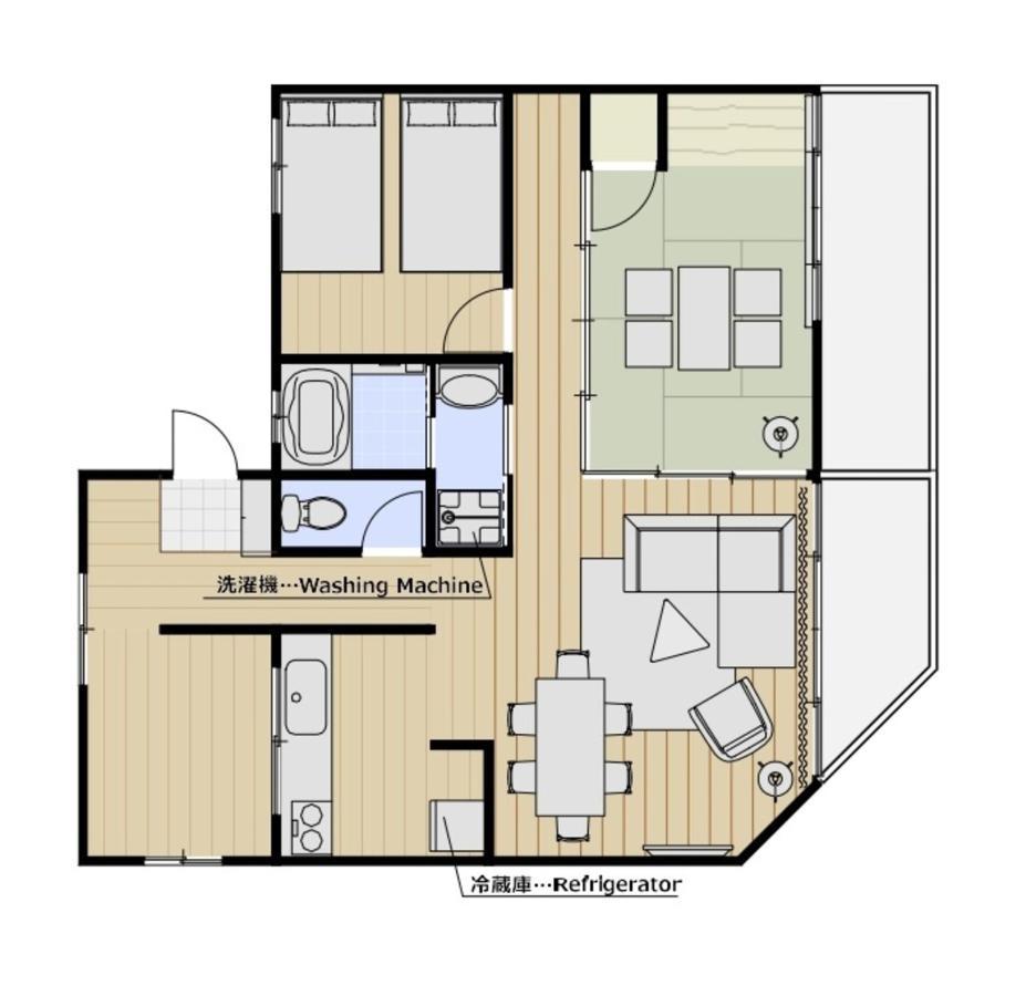 Type A Room 68平米 -ウル エスポワール那覇2- Kume Exteriör bild